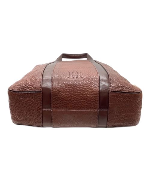HIROFU（ヒロフ）HIROFU (ヒロフ) レザートートバッグ ブラウンの古着・服飾アイテム