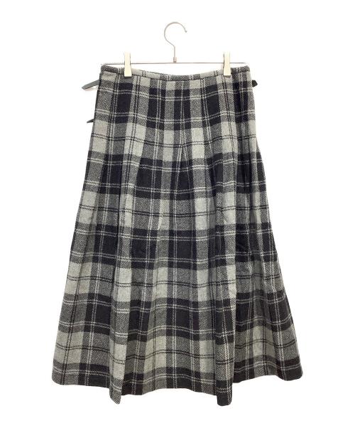 O'NEIL OF DUBLIN（オニールオブダブリン）O'NEIL OF DUBLIN (オニールオブダブリン) プリーツラップスカート ブラック サイズ:Sの古着・服飾アイテム