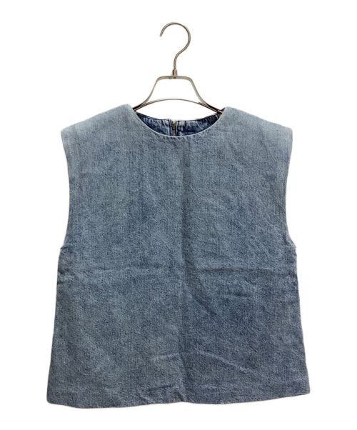 Whim Gazette（ウィムガゼット）Whim Gazette (ウィムガゼット) デニムブラウス インディゴ サイズ:FREEの古着・服飾アイテム