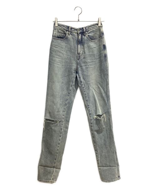 Whim Gazette（ウィムガゼット）Whim Gazette (ウィムガゼット) KYOKO HASEGAWA (京子長谷川) デニムパンツ インディゴ サイズ:27の古着・服飾アイテム