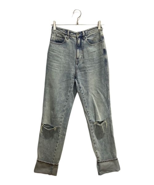 Whim Gazette（ウィムガゼット）Whim Gazette (ウィムガゼット) KYOKO HASEGAWA (京子長谷川) デニムパンツ インディゴ サイズ:27の古着・服飾アイテム