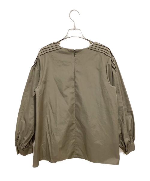 UNITED ARROWS TOKYO（ユナイテッドアローズトウキョウ）UNITED ARROWS TOKYO (ユナイテッドアローズトウキョウ) ショルダータックブラウス ベージュ サイズ:FREEの古着・服飾アイテム