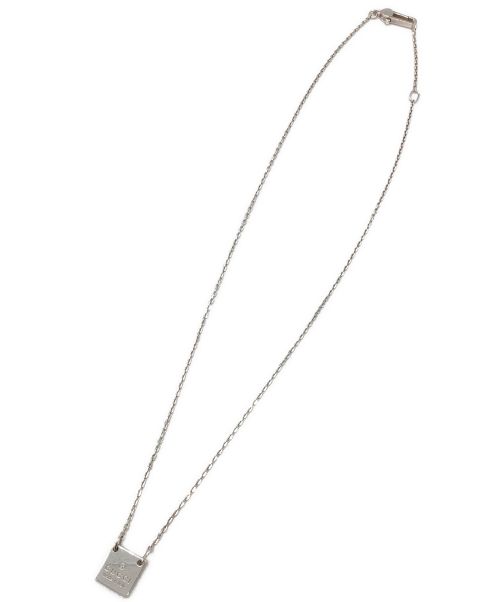 GUCCI（グッチ）GUCCI (グッチ) スクエアプレートシルバーネックレスの古着・服飾アイテム