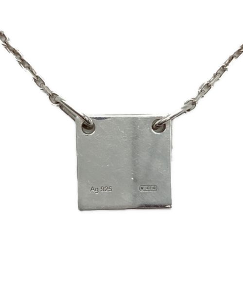 GUCCI（グッチ）GUCCI (グッチ) スクエアプレートシルバーネックレスの古着・服飾アイテム