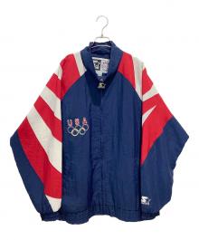 STARTER（スターター）の古着「ナイロンジャケット アトランタ五輪 USA代表 」｜ネイビー