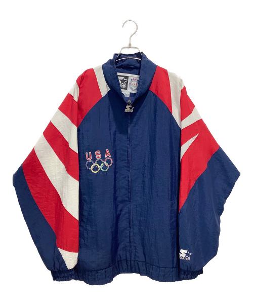 STARTER（スターター）STARTER (スターター) ナイロンジャケット アトランタ五輪 USA代表  ネイビー サイズ:Lの古着・服飾アイテム