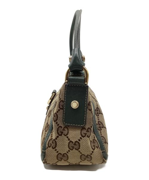 GUCCI（グッチ）GUCCI (グッチ) ワンショルダーバッグ グリーン×ベージュの古着・服飾アイテム