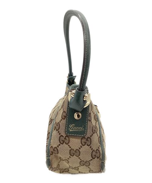 GUCCI（グッチ）GUCCI (グッチ) ワンショルダーバッグ グリーン×ベージュの古着・服飾アイテム