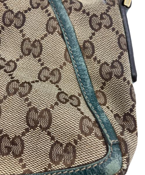 GUCCI（グッチ）GUCCI (グッチ) ワンショルダーバッグ グリーン×ベージュの古着・服飾アイテム