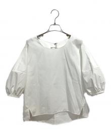 ELLIE（エリー）の古着「半袖ブラウス」｜ホワイト