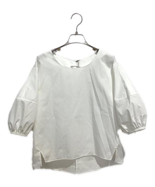 ELLIE（エリー）ELLIE (エリー) 半袖ブラウス ホワイト サイズ:Fの古着・服飾アイテム