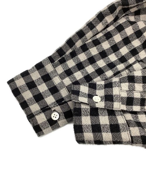 KAGURE（カグレ）KAGURE (カグレ) コットンウールチェックワンピース ホワイト×ブラック サイズ:Mの古着・服飾アイテム