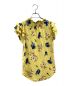 LAUREN RALPH LAUREN (ローレンラルフローレン) フローラルリネンブレンドジャージータイネックトップ イエロー×ネイビー サイズ:XS：3000円