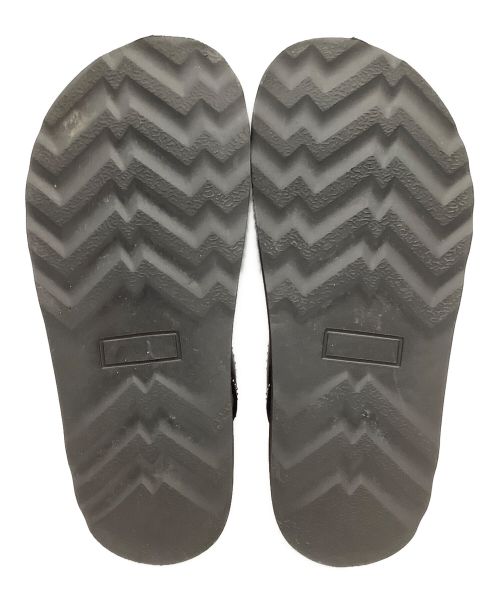 MOHI（モヒ）MOHI (モヒ) ダブルベルトスタッズサンダル ブラック サイズ:23の古着・服飾アイテム