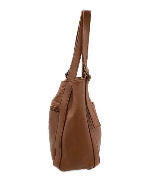 DAKOTA（ダコタ）DAKOTA (ダコタ) 本革ダブルリング使いトートバッグ ブラウンの古着・服飾アイテム