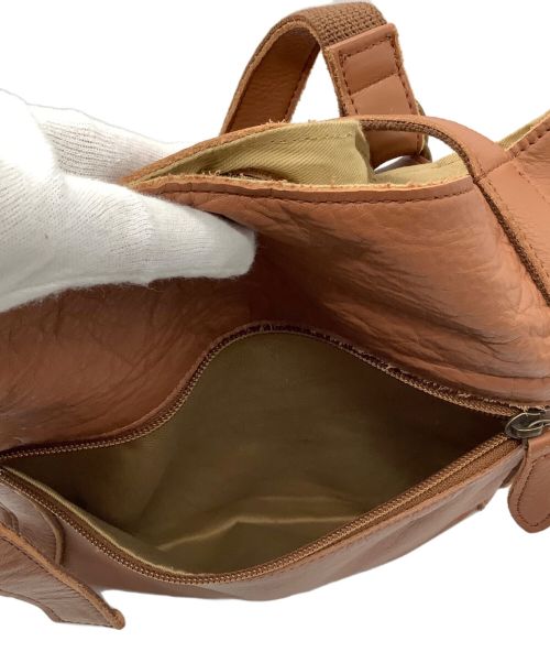 DAKOTA（ダコタ）DAKOTA (ダコタ) 本革ダブルリング使いトートバッグ ブラウンの古着・服飾アイテム