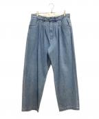 FARAHファーラー）の古着「Two-tuck Wide Tapered Pants」｜インディゴ