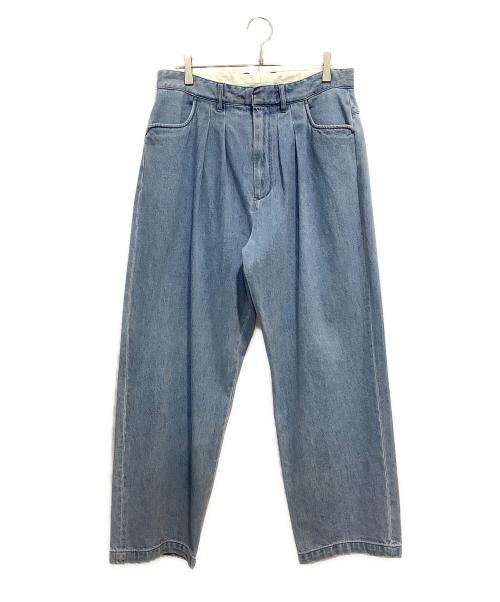 FARAH（ファーラー）FARAH (ファーラー) Two-tuck Wide Tapered Pants インディゴ サイズ:W32L30の古着・服飾アイテム