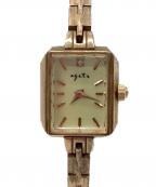 ageteアガット）の古着「ジュエリーウォッチ」｜ゴールド