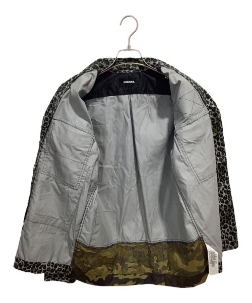 DIESEL（ディーゼル）DIESEL (ディーゼル) ミリタリージャケット グレー サイズ:XSの古着・服飾アイテム