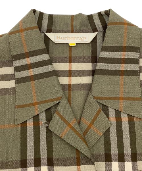 Burberry's（バーバリーズ）Burberry's (バーバリー) ノバチェック スカート セットアップ オリーブ サイズ:7R/9ARの古着・服飾アイテム