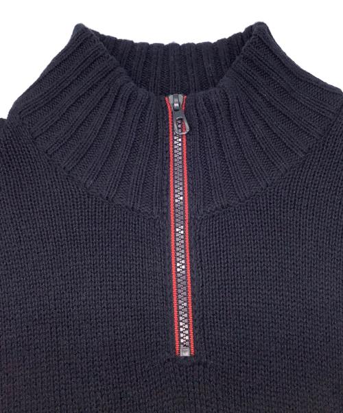 POLO RALPH LAUREN（ポロ・ラルフローレン）POLO RALPH LAUREN (ポロ・ラルフローレン) 星条旗ハーフジップニット ネイビー×レッド サイズ:Sの古着・服飾アイテム