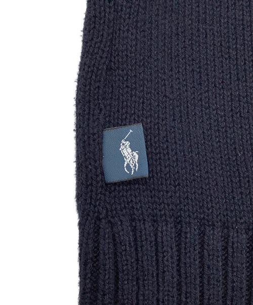 POLO RALPH LAUREN（ポロ・ラルフローレン）POLO RALPH LAUREN (ポロ・ラルフローレン) 星条旗ハーフジップニット ネイビー×レッド サイズ:Sの古着・服飾アイテム
