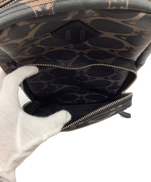 Vivienne Westwood（ヴィヴィアンウエストウッド）Vivienne Westwood (ヴィヴィアンウエストウッド) ワンショルダーバッグ ブラック×カーキの古着・服飾アイテム