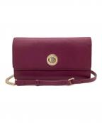 COLE HAANコールハーン）の古着「ターンロックウォレット」｜パープル