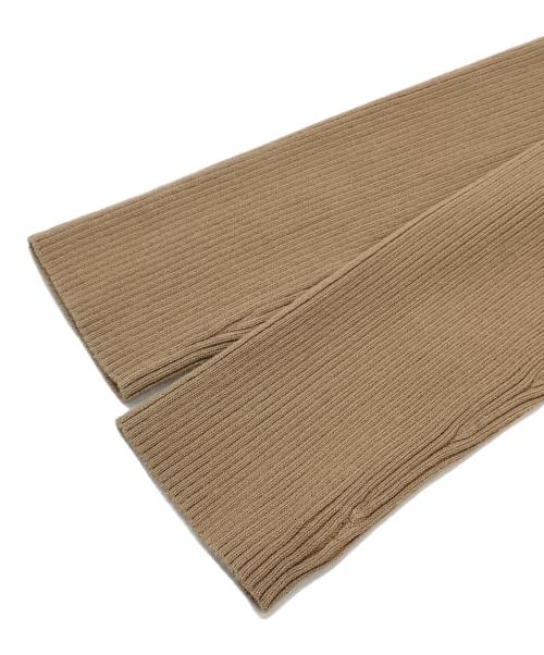 Lily Brown（リリーブラウン）Lily Brown (リリーブラウン) ニット布帛ドッキングワンピース ベージュ サイズ:Fの古着・服飾アイテム