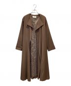 FRAY IDフレイ アイディー）の古着「バックドレープトレンチ」｜ブラウン