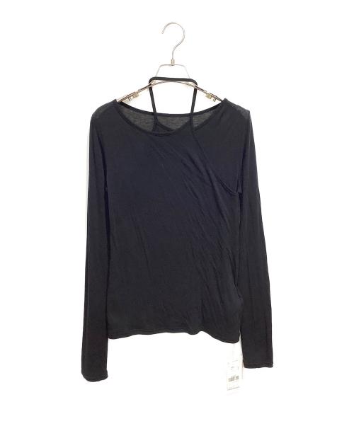 Ameri（アメリ）Ameri (アメリ) COTTON SILK HALTER TOP ブラック サイズ:Fの古着・服飾アイテム