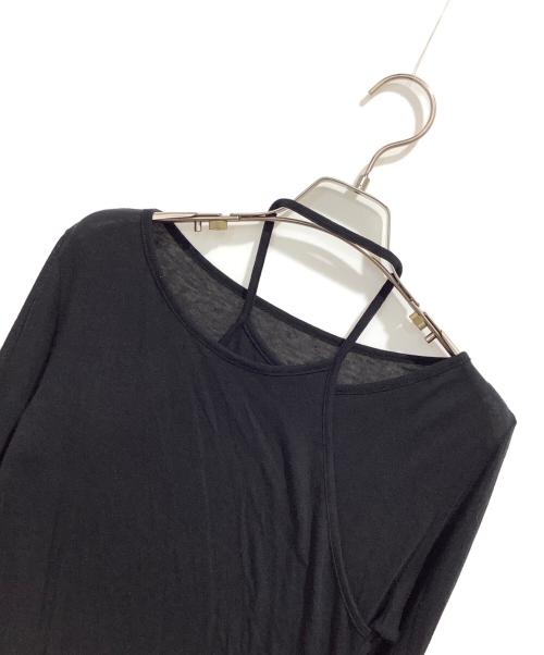 Ameri（アメリ）Ameri (アメリ) COTTON SILK HALTER TOP ブラック サイズ:Fの古着・服飾アイテム