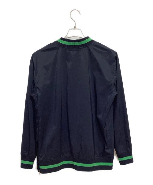 FRED PERRY（フレッドペリー）FRED PERRY (フレッドペリー) BEAMS GOLF (ビームスゴルフ) 別注チルデンプルオーバージャケット ネイビー×グリーン サイズ:XSの古着・服飾アイテム