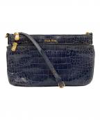 MIU MIUミュウミュウ）の古着「ショルダーバッグ」｜ネイビー