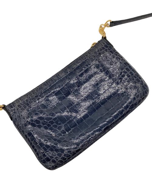 MIU MIU（ミュウミュウ）MIU MIU (ミュウミュウ) ショルダーバッグ ネイビーの古着・服飾アイテム