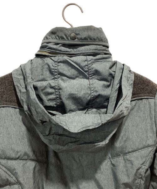 DIESEL（ディーゼル）DIESEL (ディーゼル) ウール切替中綿ジャケット グレー サイズ:Mの古着・服飾アイテム