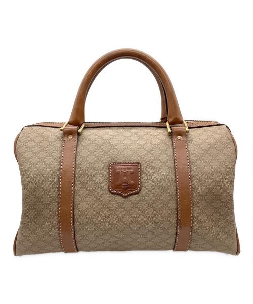 CELINE（セリーヌ）CELINE (セリーヌ) マカダム　ミニボストンバッグ ブラウンの古着・服飾アイテム