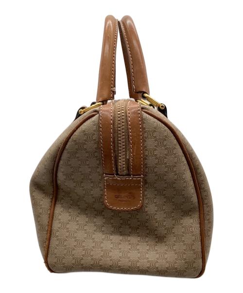 CELINE（セリーヌ）CELINE (セリーヌ) マカダム　ミニボストンバッグ ブラウンの古着・服飾アイテム