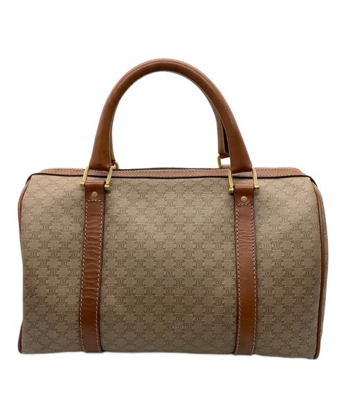 CELINE（セリーヌ）CELINE (セリーヌ) マカダム　ミニボストンバッグ ブラウンの古着・服飾アイテム