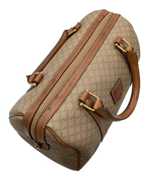 CELINE（セリーヌ）CELINE (セリーヌ) マカダム　ミニボストンバッグ ブラウンの古着・服飾アイテム