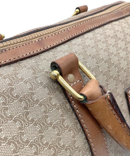 CELINE（セリーヌ）CELINE (セリーヌ) マカダム　ミニボストンバッグ ブラウンの古着・服飾アイテム