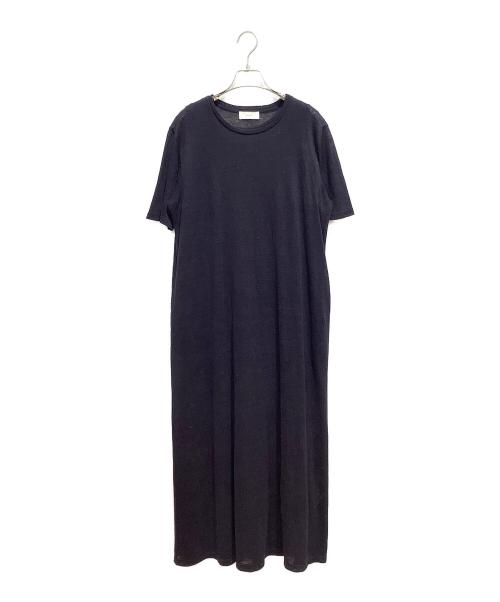 KAGURE（カグレ）kagure (カグレ) インナー付 リネンワンピース ネイビー サイズ:Freeの古着・服飾アイテム