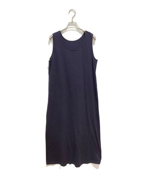 KAGURE（カグレ）kagure (カグレ) インナー付 リネンワンピース ネイビー サイズ:Freeの古着・服飾アイテム