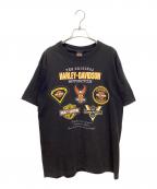 HARLEY-DAVIDSONハーレーダビッドソン）の古着「プリントTシャツ」｜ブラック