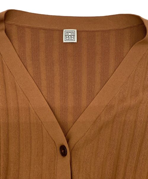 toteme（トーテム）toteme (トーテム) vinci rib cardigan ブラウン サイズ:XSの古着・服飾アイテム