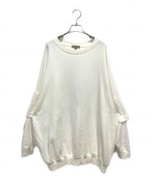 YEEZY SEASON4（イージーシーズン4）の古着「ダブルスリーブスウェットシャツ」｜ホワイト