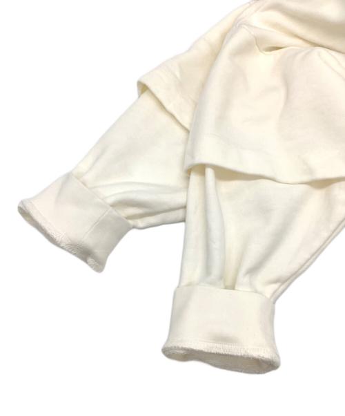 YEEZY SEASON4（イージーシーズン4）YEEZY SEASON4 (イージーシーズン4) ダブルスリーブスウェットシャツ ホワイト サイズ:Mの古着・服飾アイテム