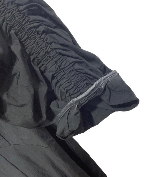 FRAY ID（フレイ アイディー）FRAY ID (フレイ アイディー) カットコンビパフワンピース ブラック サイズ:０の古着・服飾アイテム