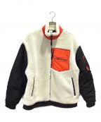 PUMA×ATTEMPTプーマ×アテンプト）の古着「SHERPA BOMBER」｜ブラック×ベージュ